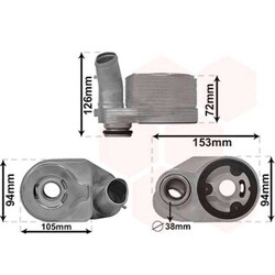 VAN WEZEL Ölkühler passend für Fiat Ducato Kasten 250 120 Multijet 2.3 D 150