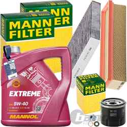 MANN INSPEKTIONSPAKET+5L MANNOL 5W-40 MOTORÖL passend für RENAULT CLIO 4 LOGAN 2