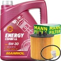 MANN-FILTER ÖLFILTER + SCHRAUBE + 5L 5W-30 MANNOL ENERGY COMBI LL 504.00 507.00