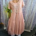 Sheego Kleid Eventkleid Abendkleid Damen Gr. 46 bis 58 Rosa 557 (948) NEU