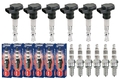 6x NTY Zündspule +6x NGK Zündkerze Iridium IX passend für Jaguar XJ X300_ X330_