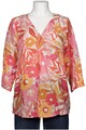 Peter Hahn Bluse Damen Oberteil Hemd Hemdbluse Gr. EU 40 Leinen Pink #ly8r977