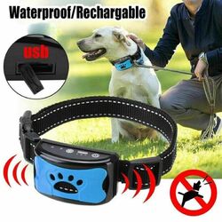 ~3-in-1 Antibell Hunde Halsband Ton Vibration Erziehungshalsband Hundehalsband ~