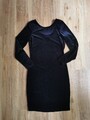 JDY Kurzes Samt Kleid Rückenausschnitt Schwarz Gr. M