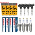 4x NGK Zündspule+4x BOSCH Zündkerze Doppelplatin für Mercedes-Benz SLK R170 200