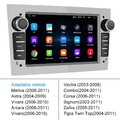 Apple Carplay Android 14 Autoradio GPS Für Opel Astra H Corsa C/D Zafira B Kam