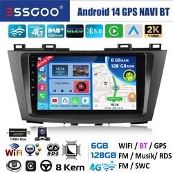 DAB+ Für Mazda 5 CW 2010-2015 6+128G Android14 Carplay Autoradio GPS Navi 8-Core