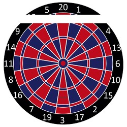 Staubsauger-Roboter Dartscheibe Aufkleber Folie Zubehör für Zaco V5 S Pro RX020