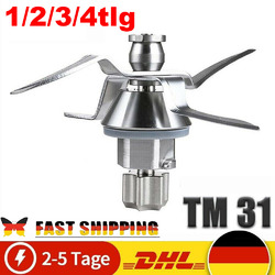 Für Vorwerk Thermomix TM31 Küchenmaschine Ersatz Messer Mixmesser Edelstahl