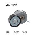 Spannrolle, Keilrippenriemen SKF VKM 33205 für CITROËN FORD PEUGEOT TOYOTA