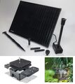 50 W Solar Filterpumpe Teichpumpe 1700l/h Gartenteich Pumpe Filter Bachlaufpumpe