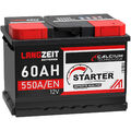 Autobatterie 12V 60Ah LANGZEIT Starterbatterie ersetzt 54Ah 55Ah 61Ah 62Ah 65Ah