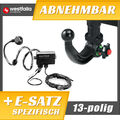 Anhängerkupplung abnehmbar+ES 13p spez für Mercedes C Klasse W203 Limo 01-07