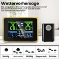 Wetterstation Funkwetterstation Digitales Thermometer Wettervohersage Kalender