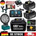 Für Makita Akku 18V 6Ah 12Ah BL1860B BL1850B BL1830B Ladegerät / Arbeitslampe SG