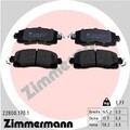 ZIMMERMANN Bremsbelagsatz, Scheibenbremse 22800.170.1 passend für SUBARU