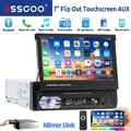 1 DIN Autoradio Mit 7" Bildschirm Bluetooth Freisprecheinrichtung FM USB TF AUX