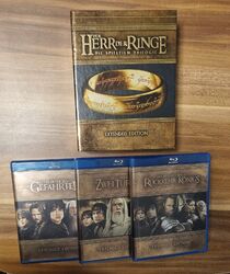 Der Herr der Ringe - Die Spielfilm Trilogie / Extended Edition / Blu ray / DVD