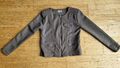Damen Jeansjacke Strickjacke Langarm Sweater Jacken Gr. 36/38 grau