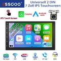 7" Autoradio Carplay Doppel 2 DIN Android 15 2G+32G GPS NAVI WIFI RDS Kamera+ BT