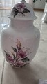 Kaiser Porzellan Deckel Vase "Liliane „von Designer Nossek, 28 cm,Blumendekor