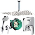 Hansgrohe Logis Unterputz Duscharmatur Regendusche Kopfbrause Deckenanschluss