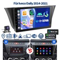 KAM Für Iveco Daily 2014-21 Autoradio Android13 32G GPS Navi WIFI FM SWC CarPlay