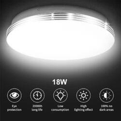 LED Deckenlampe Bad Badezimmer Lampe Deckenleuchte Flurlampe Küche Lampe IP44 ⭐