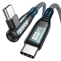USB C Kabel 1M 100W USB C auf USB C Kabel PD 90 Grad Schnellladekabel USB C L...