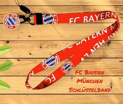 ♥️FC Bayern München (FCB) Bundesliga Schlüsselband♥️ | Geschenkidee 🎁