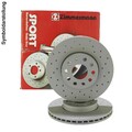 2x Zimmermann Bremsscheiben Coat Z Ø288mm Vorne passend für VW Polo 4 1.2 Golf