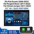13.1" Android 13 Autoradio Carplay Für Fiat Ducato Citroen Jumper Peugeot Boxer