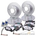 ATEC BREMSE BREMSEN SET KIT VORN+HI+BREMSBACKEN FÜR BMW 5-ER E34 520-535 88-95