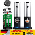 2 PROFI Pfeffermühle Elektrische Salz Und Pfeffermühle Aufladbar Gewürzmühle USB