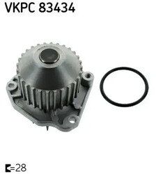 Wasserpumpe VKPC 83434 SKF für CITROËN RENAULT FIAT PEUGEOT LANCIA
