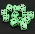 12 Stück Leuchtende Spielwürfel, 6-seitig, 16 mm Würfel im Dunkeln Spielabende