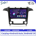 Carplay Android14 Autoradio Für Ford S-Max S Max 2007-2015 GPS Navi BT WIFI 64G