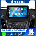 Für Ford Kuga C-Max 2012-2018 Escape 2013-19 Autoradio Android 14 CarPlay GPS FM