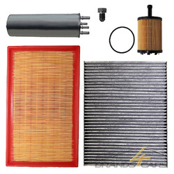 ATEC INSPEKTIONS-KIT INSPEKTIONSPAKET FILTERSATZ "B" FÜR VW MULTIVAN BUS T5### 4 x FILTER + ÖLABLASSSCHRAUBE / KOMPLETTSATZ ###