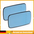 2x Spiegelglas Links Rechts Für BMW 3er E46 5er E39 GLAS Spiegel Heizung BLAU