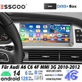 Android 14 6+128G Für Audi A6 4F C6 MMI 3G 10-12 Carplay WIFI Autoradio GPS DAB+