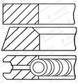 GOETZE ENGINE Kolbenringsatz 08-743600-00 für MERCEDES-BENZ PUCH