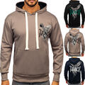 Kapuzenpullover Sweatshirt Pullover Hoodie Classic Print Herren BOLF Aufdruck