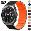 Silikon Magnet Armband für Samsung Galaxy Watch Ultra 47mm Ersatz Smartwatch DE
