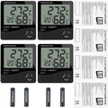 4x Digital Hygrometer Mini Thermometer LCD Temperatur Luftfeuchtigkeitsmessgerät