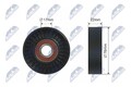 Spannrolle Keilrippenriemen NTY RNK-PL-006 für OPEL ASTRA T98 CC Caravan ZAFIRA