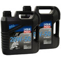 LIQUI MOLY Motoröl mineralisch Motorenöl Motoröl Racing 2x 4 Liter 20W-50