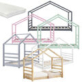 [en.casa] Kinderbett Matratze Haus Bettenhaus Hausbett Bettgestell Kinder Bett