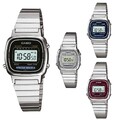 Damenuhr CASIO Vintage LA670W Stahl Chrono Klassiker Digital 4 Farben DD