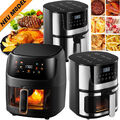 Heißluftfritteuse Fritteusen Fritteuse Heißluft Heissluft XXL Air Fryer 8L 6L
